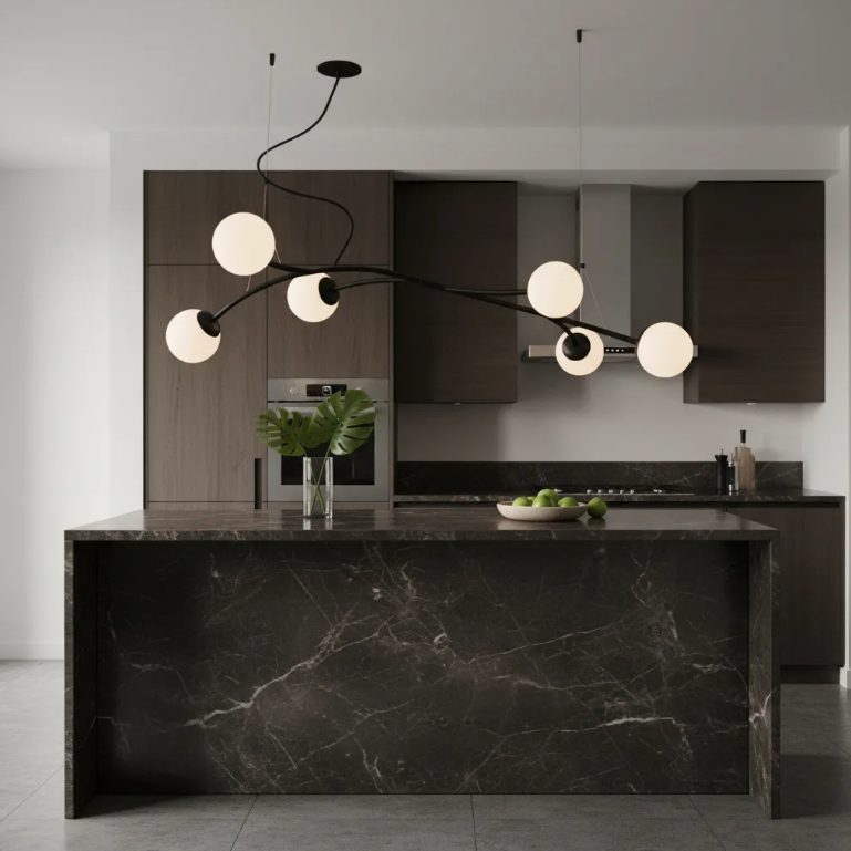 Pendente Organico Preto